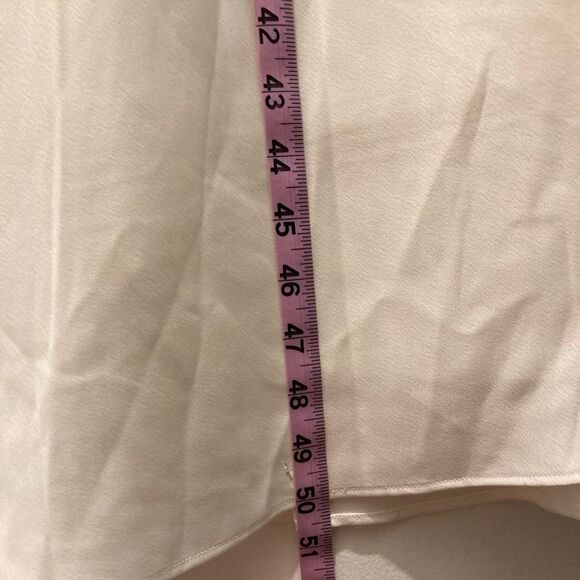 Melonie T Ivory Dress Women’s Size 8 Cowl Neck Flowy Silky Elegant NWT - Picture 12 of 15